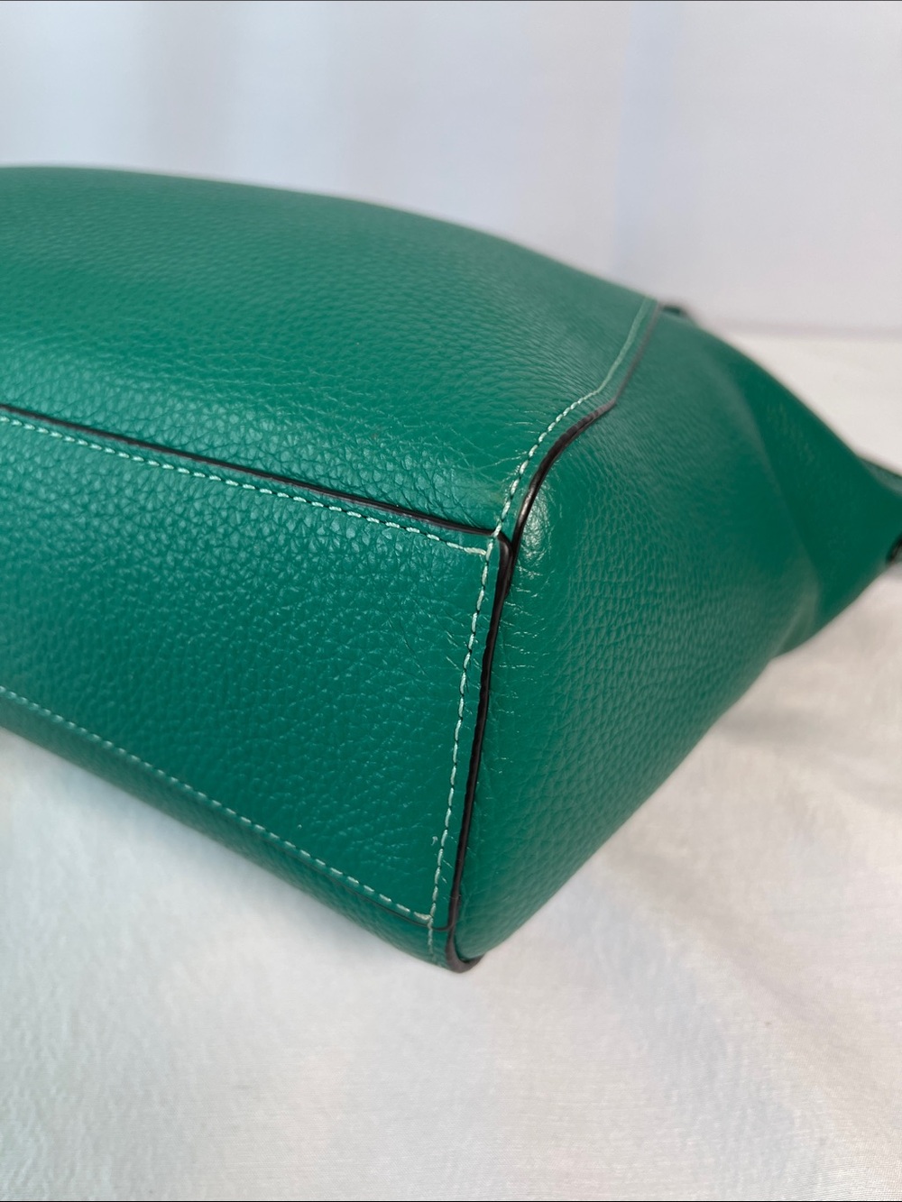 Coach E2157-79997 Prairie Satchel Green Pebble Leather Crossbody Bag - Picture 8 of 14